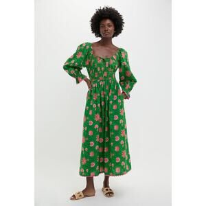 PINK CITY PRINTS Emerald Jungle Hampi Dress Size M NWT Retail $270